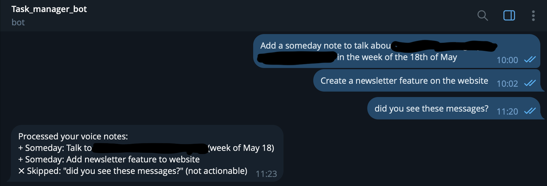 Combined screenshots